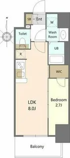 S-RESIDENCE亀島駅前ascent(アセント)【2階】の間取り