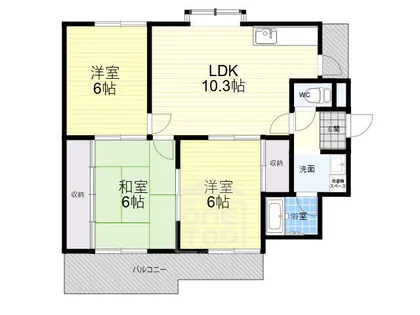 プロスペリティ【2階】の間取り