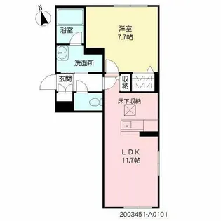casa hotei【1階】の間取り