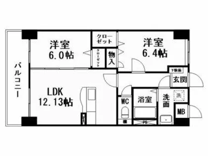 メディアパークⅧ【7階】の間取り
