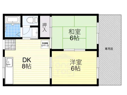 矢頭ハイツB棟【2階】の間取り