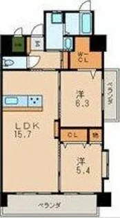 リブラ ブライト【6階】の間取り