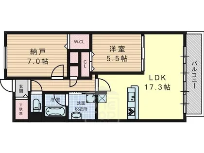 フロイデ川添【2階】の間取り