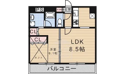 コルテ・ビラージュ【2階】の間取り