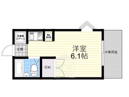 エステートピアニシケン【1階】の間取り