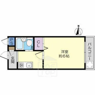 林泉第2ビル【308号室】の間取り