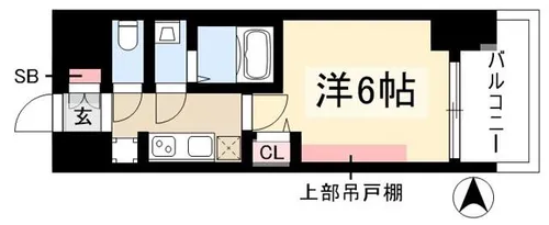 プレサンス名古屋ルクソリア【8階】の間取り