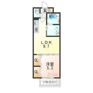 クリエオーレ角田【2階】の間取り