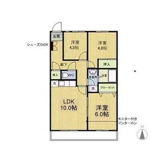 エイブル21【3階】の間取り