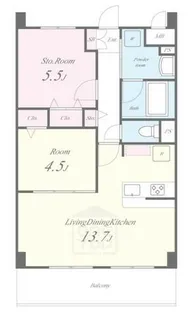 アルカコーバ【2階】の間取り