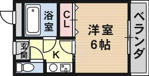 シャンブル南春日丘【2階】の間取り