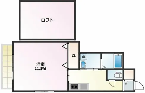 レグルス新明【104号室】の間取り