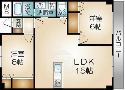 ドミール・ウエスト【3階】の間取り