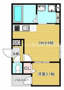 プレデンシア上住吉【103号室】の間取り