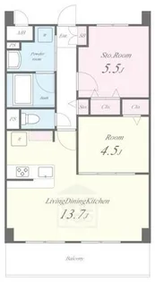 アルカコーバ【1階】の間取り