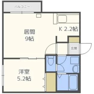 アルネ美園【401号室】の間取り