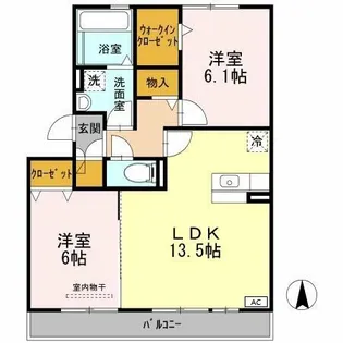 ドマーニ【2階】の間取り