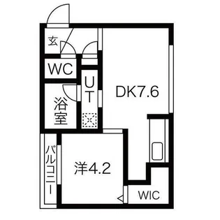 Cherisis南6条【1階】の間取り