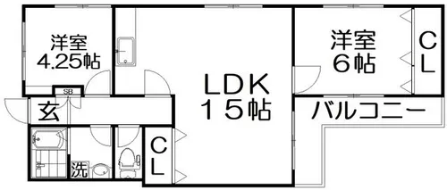 プレザントハウス【3階】の間取り