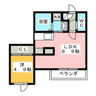 Evergarden千種Ⅱ【1階】の間取り