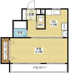 大拓ハイツ6【2階】の間取り