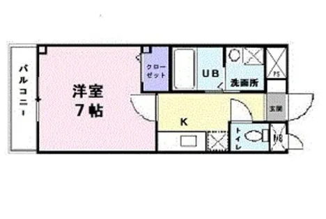 ヒラソル・ナツA【1階】の間取り