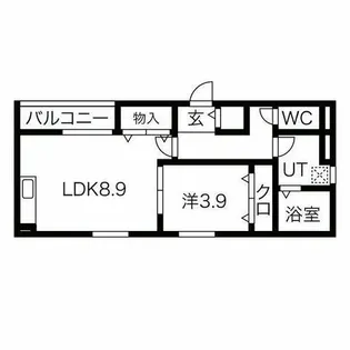 G flat 岩崎【302号室】の間取り