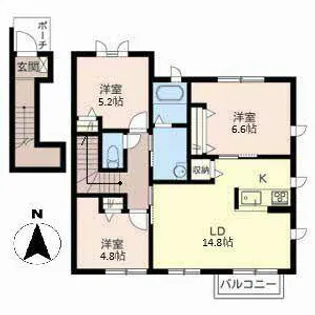 シャーメゾン苅屋【0201号室】の間取り