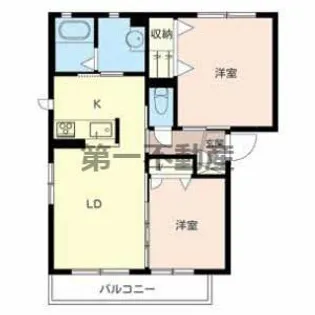 シャーメゾン高田井【B201号室】の間取り