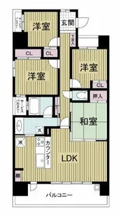 レジディア都島Ⅱ【9階】の間取り