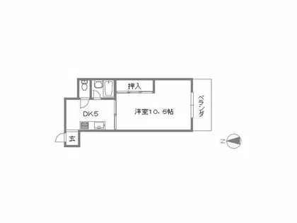東洋プラザ高倉【3階】の間取り