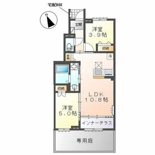サンビスタ【1階】の間取り