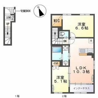 サンビスタ【2階】の間取り