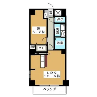 P-SQUARE Shumoku【9階】の間取り