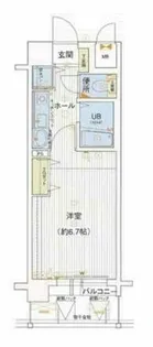 エイペックス天神橋I【8階】の間取り