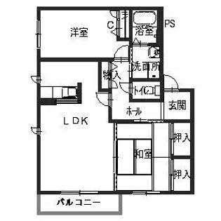 リーベンデール【2階】の間取り