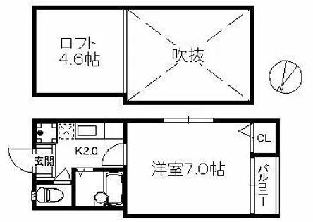 メゾンKT21 66【1階】の間取り
