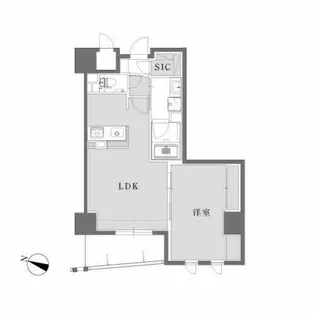 アトラクシア江戸堀【0201号室】の間取り
