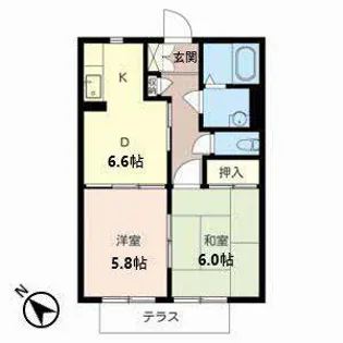 アコールI・II【2102号室】の間取り