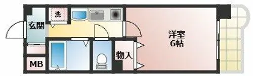 YKハイツ相生町【208号室】の間取り