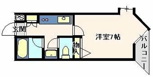 YKハイツ旭が丘【3階】の間取り