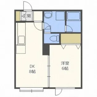 クラールフリュッセ壱番館【1階】の間取り