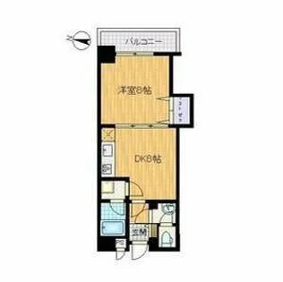 ロジュマン浪速【5階】の間取り