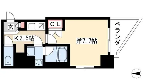 アマーレ葵【0604号室】の間取り