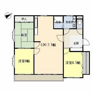 グリックヒルズ代万【2B号室】の間取り