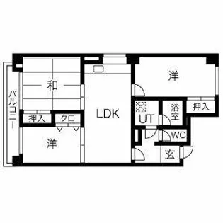 つつじが丘テラス【5階】の間取り