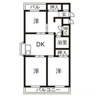 エクセル丸和【2階】の間取り