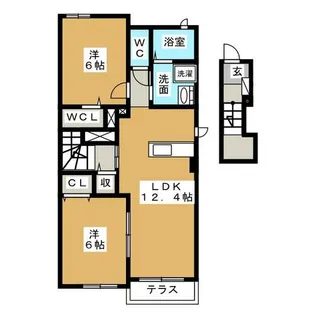 サニーテラス・アイ【2階】の間取り