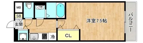 大阪府大阪市生野区新今里2丁目【マンション】の間取り