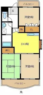 セントラルハイツ中平【2階】の間取り
